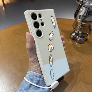 TEMU 다이브 귀여운 고양이 손그림 디자인 삼성 S24 울트라/S23 플러스/S23/S22+/S21/S20 FE/NOTE20 울트라/10플러스용 폰 케이스 + TPU 핸드 스트랩