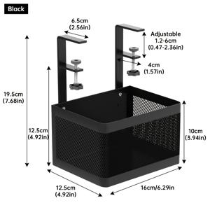 TEMU 1개 책상 하부 수납 랙, 문구류를 위한 마법의 정리함, 게임 데스크 및 작업 스테이션에 적합, 걸이형 바구니 및 서랍 상자 포함, 가정용 수납을 위한 책상 및 서랍 정리함|컴퓨터책상