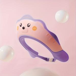 TEMU 아기 샴푸 도구 - 방수 샤워 캡, 여아 및 남아 모두에게 적합 - 크리스마스, 할로윈, 추수감사절 선물용 색상 옵션.