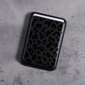 TEMU 아이폰 16 프로용 패션 창의적인 고급 PU 가죽 블랙 블록 패턴 자석 카드 클립, 아이폰 15 14 프로 맥스 울트라씬 보호 지갑 - 신용카드 또는 신분증 1~3장 수납 가능 K1