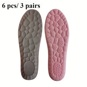 TEMU 6개입 여성용 메모리폼 깔창 | 부드럽고 편안함, 통기성, 땀 흡수, 모든 신발 유형에 적합