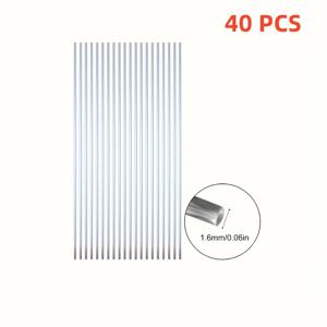 TEMU 40개입 가정용 저온 범용 알루미늄 납땜 와이어, 알루미늄 용접 및 수리, 주석 와이어에 적합.