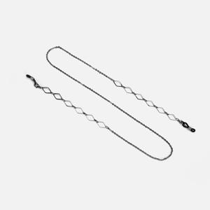 TEMU 여성용 메탈 기하학 안경 체인 - & 인터로킹 링크 디자인, 내구성 좋은 합금 프레임 액세서리, 패션 안경, 안경테