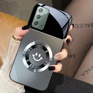 TEMU 새로운 워터 컬러 강화 유리 케이스, 삼성 갤럭시 노트 20용, 우키요에 삽화가 있는 풀 커버 유리 쉘, 디자인 및 드롭