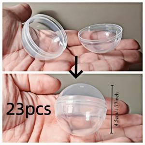 TEMU 23개 투명 아크릴 자동판매기 볼, 구형 디자인 - 강력한 플라스틱 캡슐 디스펜서, 클로우 머신, 구미용