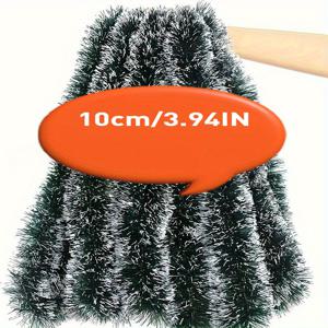 TEMU 10.00m DIY 크리스마스 트리 가랜드 - 녹색 덩굴 & 리스 포함, 내구성 있는 플라스틱 장식, 실내/실외용, 전기 불필요, 쉬운 설치 및 관리, 현관문 크리스마스 리스, 파티 장식, 축제 야외 장식,