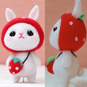 TEMU 1세트 핸드메이드 DIY 울 토끼 니들 펠팅 툴 키트