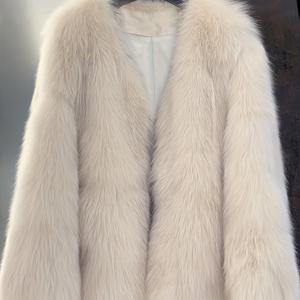 TEMU 2025 가을-겨울 여성용 페이크 코트 | 우아하고 넉넉한 핏, V넥, 긴소매, 대비되는 페이크 디테일, 한국 스타일, 패셔너블, 다재다능, 방한 기능