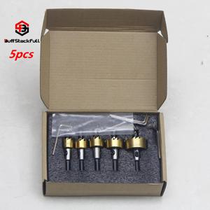 TEMU 알루미늄 및 철판용 고속 메시 톱니 드릴 비트 5개 세트 (16~30mm), HSS 고속강, 가죽, 스테인리스 스틸 및 얇은 금속 판에 구멍 뚫기에 적합, 알루미늄 펀칭 및 강화 스틸 포함