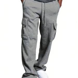 TEMU 남성용 헤비듀티 라이닝 카고 팬츠 - 멀티 포켓 & 조절 가능한 허리, 커프드 발목, 방풍 루즈 아웃도어 팬츠, 겨울용, 세탁기 사용 가능, 사냥, 날씨용 (남성용)|빅사이즈