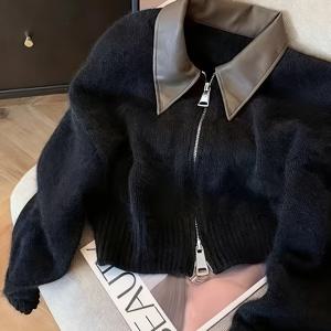 TEMU 여성용 게으른 소프트 지퍼업 가디건 스웨터, 2025년 가을/겨울 신상 스타일