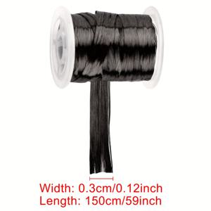 TEMU 낚싯대 가이드 링 포장용 150Cm 길이의 탄소 섬유 실, 낚싯대 제작 및 수리, 강력한 강화 기능 제공.