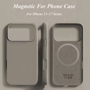 TEMU 휴대폰 케이스 - 아이폰 17 Pro Max, 17 Pro, 17 Air, 17, 16, 15, 14, 그리고 13 Pro Max용으로 디자인된 마그네틱 폰 커버입니다. 무선 충전과 호환되며, 세련되고 단색 디자인으로 모든 사람에게 적합합니다.