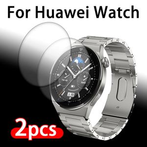 TEMU 2개 세트 화웨이 워치 GT3 46mm 스크린 보호필름, 고화질 강화유리, 광택 마감, 클리어, 스크래치 방지, 지문 방지, 버블 프리 설치
