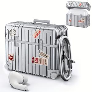 TEMU 에어팟 프로 2세대/1세대 케이스, 에어팟 프로 2용 귀여운 패션 캐리어 케이스, 자석 뚜껑 포함, 애플 에어팟 프로 2세대용 (여성 남성 공용)