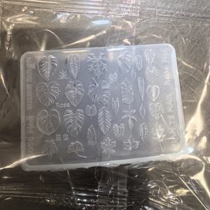 TEMU 1개 3D 몬스테라 델리시오사 잎 네일 아트 몰드, 은행나무 단풍잎 디자인 모델링 템플릿 DIY 레진 참 네일 용품 매니큐어 액세서리