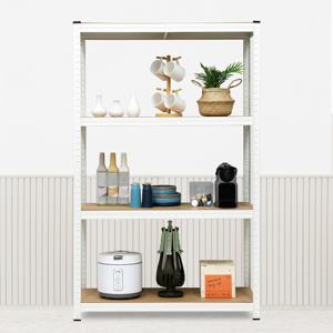 TEMU Pan Trading 경량 랙 조립 각도 선반 부착 없음 veranda 펜트하우스 창고 보관 철제 선반 4단 5단