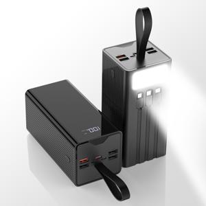 TEMU 대용량 보조배터리 고속충전 PD 22.5W 일체형 캠핑용 차박용 충전기 파워뱅크 보조밧데리|보조배터리|보조배터리20000