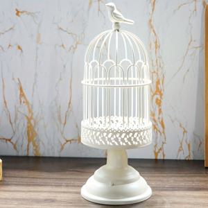 TEMU 메탈 새장 촛대 홀더, 빈티지 새장 모양 철제 촛대 (왁스 트레이 포함), 축제 분위기 장식품, 촛불 저녁 식사 사진 소품, 생일 데이트 분위기 장식, 식탁 및 거실 홈 데코, 할로윈