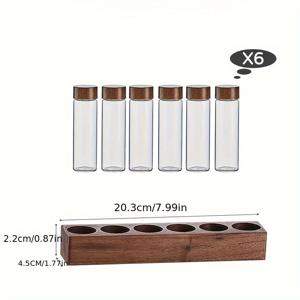 TEMU 커피 원두 보관용 유리병 및 튜브, 빈 병, 커피 파우더 밀봉 용기|커피