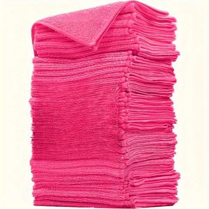 TEMU 25개입 엣지 없는 극세사 차량용 타월 | 디테일 드라이 클리닝 광택, 플러시, 흡수성, 500 GSM, x 인치, 11가지 색상 - LIUZIXUAN