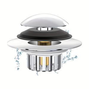 TEMU 업그레이드된 2-in-1 욕조 배수구 플러그 및 헤어 캐쳐, 효과적인 필터 바스켓이 있는 팝업 디자인, 1.45~1.8인치 크기의 막힘 방지 욕조 배수구에 적합