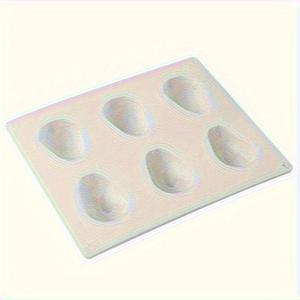 TEMU 1개 실리콘 이스터 토끼 무스 케이크 몰드, 6구 비누 플레이크 제작 베이킹 도구, 다기능 DIY 시멘트 모양, 크리스마스, 할로윈, 행크 카드, 추수감사절 장식용