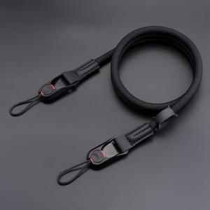 TEMU 빠른 해제 조절 가능한 카메라 스트랩 - 내구성 있는 폴리아미드 등반 로프 크로스바디 스트랩, 니콘 캐논 소니 후지와 호환 가능, 가벼우며 컴팩트한 하이킹 여행용, 레드, 사진 액세서리 | 스타일리시 넥 스트랩 | 마이크로화이버 악센트, 카메라 액세서리 스트랩