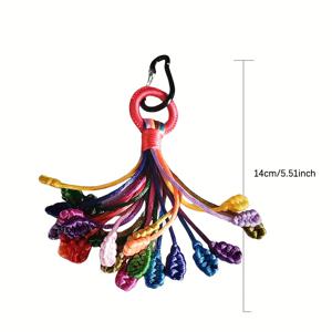 TEMU 1pc 민족 스타일 수제 프린트 펜던트 - 전통 티베트 공예, 고전적인 디자인, 깃털 없음, 전기 없음, 집, 방, 또는 사무실 장식, 사무실 장식품 | 전통 프린트 | 실크 프린트