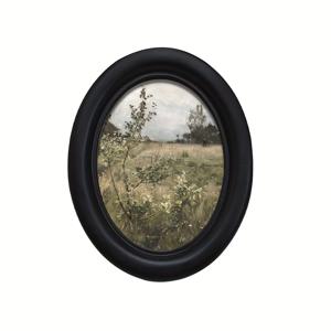 TEMU 1개 빈티지 올드 월드 스타일 타원형 목재 사진 프레임 벽 장식 - 수제 3D 지난 세기 들판 풍경 아트, 4.16x5.25인치 인공 나무 액자 홈 오피스 침실 주방 욕실용, 휴일 및 일상 장식, 러스틱 홈 데코, 욕실 장식