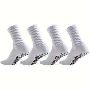 TEMU 4/8/12켤레 남녀공용 프로페셔널 미끄럼방지 운동용 양말 - 축구, 농구, 야구, 럭비, 축구, 사이클링, 러닝, 하이킹, 테니스, 스케이트보드용 - 내구성 강화, 기계 세탁 가능, 단색