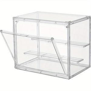 TEMU 3단 조절 가능한 디스플레이 케이스, 2개의 탈착식 패널, 투명 아크릴, 소형, 기타 플라스틱, 자석 도어, 미니 액션 피규어 수집품용