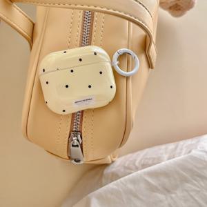 TEMU 에어팟 프로 1세대, 2세대, 3세대, 4세대 무선 이어폰에 적합한 심플한 물방울 무늬 케이스