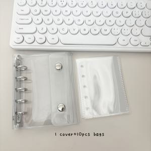 TEMU 맥아롱 시리즈 루스리프 바인더 세트 - 3링 PVC 바인더 컬러풀 스파이럴 바인딩 포함, 3링 바인더, 펜 2개 및 다양한 색상(핑크, 퍼플, 그린, 블루, 옐로우) 하이라이터 포함 - 학교, 사무실 또는 가정 정리에 완벽한, 파스텔 컬러 바인더, 내구성 있는 스파이럴 바인딩|포카바인더