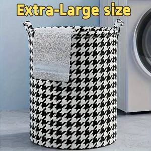 TEMU 초대형 하운드투스 접이식 수납 바구니 | 간편한 홈 수납 바구니 (옷, 장난감, 속옷, 이불, 욕실, 거실, 침실, 이사, 여행, 세탁물용)