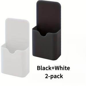 TEMU 펜 홀더가 있는 자석 보관함 - 휴대용, 내구성 좋은 플라스틱 정리함 (냉장고, 화이트보드, 사물함용) - 사무용품, 펜, 연필, 마커, 가위 등에 적합, 자석 보관함