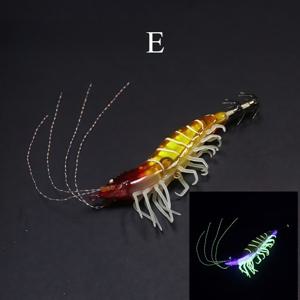 TEMU Avlcoaky 1개 10.5cm/ 11.5g 새우 낚시 루어 발광 오징어 징 훅 새우 루어 인공 하드 베이트