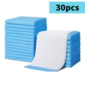 TEMU 30개입 반려동물 훈련 패드, 즉각 흡수, 누수 방지 및 냄새 제어 기능, 강아지 및 고양이에게 적합, 실내 및 실외 사용 가능, 신형 모델|배변패드