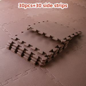 TEMU 30개 세트 인터로킹 EVA 폼 피트니스 매트 (에지 조각 포함) - 헤비듀티 미끄럼방지 방수 홈짐, 놀이 공간용 매트 - 조립형 인터로킹 타일, 휴대용 운동 매트 (멀티컬러)