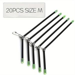 TEMU JSFUN 20개 헤비듀티 낚시 커넥터 로드, 발광 방지 엉킴 방지 밸런스 붐 시스템 스냅 튜브 커넥터 포함 - 바다 낚시용 피더 붐, 모든 로드 타입 호환 (전문가 및 아마추어 낚시꾼용)