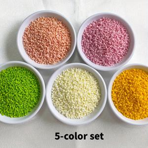 TEMU 2500개 미유키 델리카 비즈 컬러 팔레트 - 5색 대용량 2500개 비즈 (각 5x5g, 2mm 실린더) DIY 주얼리 만들기, 팔찌 & 목걸이용 - 공예가와 핸드메이드에 적합