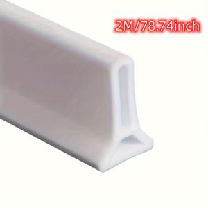 TEMU 욕실용 접이식 유연한 물막이 스트립 1개, 욕실용 물막이 스트립, 습식 및 건식 분리 물막이 스트립, 싱크대 오버플로 방지 스트립, 샤워 오버플로 방지 스트립 및 방수 문턱 담.