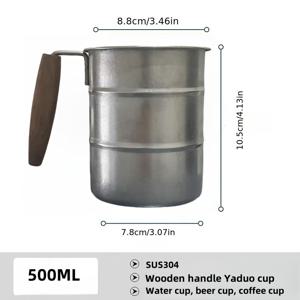 TEMU 1개/2개 SUS304 스테인리스 스틸 물컵 커피머그 빈티지 인더스트리얼 시리즈 아웃도어 캠핑컵, 주방 야외 피크닉 필수 물컵, 완벽한 크리스마스 휴일 생일 선물, 360ml/500ml 사이즈 선택 가능