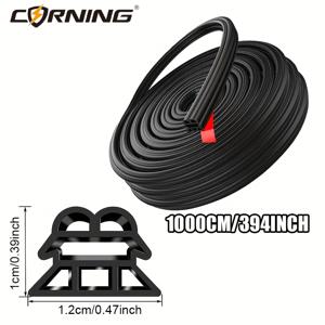 TEMU 3단계 충격 흡수 방음 도어 씰 스트립, 394인치, 자가 접착식, 6개 구멍, 자동차/트럭/SUV/RV/MPVS용
