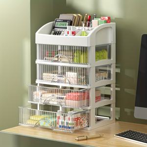 TEMU 컴팩트 라이트 베이지케어 필수품 홀더 - 플라스틱 카운터탑 정리함, 다중 수납공간 & 투명 선반, 욕실 화장대, 책상, 작업공간용 - 조립 불필요, 휴대용 라이트 베이지케어 스탠드, 슬림 욕실 스탠드, 디자인, 향수 정리함