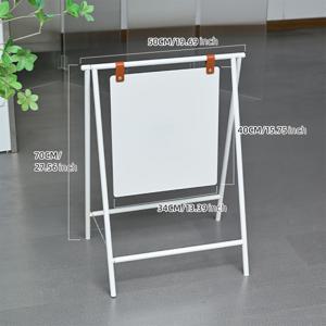 TEMU 1개 접이식 금속 A자형 양면 광고판 | 카페, , 시즌별 홍보 간판 디스플레이에 적합, 철제 재질