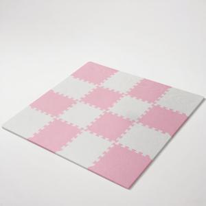 TEMU 0.6인치 두께 EVA 폼 브릭으로 제작된 16개 게임 룸 바닥 매트 | 인터로킹, 방수, 게임 공간 및 야외 피크닉에 안전