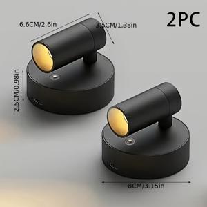 TEMU 무선 자석 벽등 2개 세트, 충전식 배터리 포함, 드릴링 필요 없음. 터치 제어 침대등, 침실, 독서, 야간 조명에 적합. 웜/화이트/내추럴 라이트 선택 가능. 침대 주변, 거실, 서재, 사무실 장식에 이상적. 친구 모임, 크리스마스, 발렌타인데이 선물로 완벽. 세련된 라운드 디자인과 내구성 있는 케이스