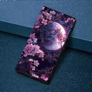 TEMU 달빛 아래에서 꽃피는 벚꽃 디자인의 방풍 전기 아크 라이터. Type-C 충전, 메탈 케이스, 배터리 표시, 듀얼 아크 기능이 있는 방풍 라이터입니다. 선물 상자로 포장되어 있으며, 전원 절전 프로그램이 있습니다.