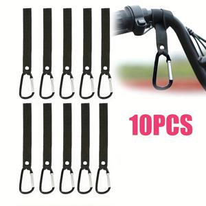 TEMU 10개입 카라비너 클립 (나일론 스트랩 포함) | 알루미늄 합금, 자전거, , 휠체어, 여행 가방, 스쿠터, 헬멧, 쇼핑백 등에 범용적으로 사용 가능, 색상 랜덤|자전거헬멧